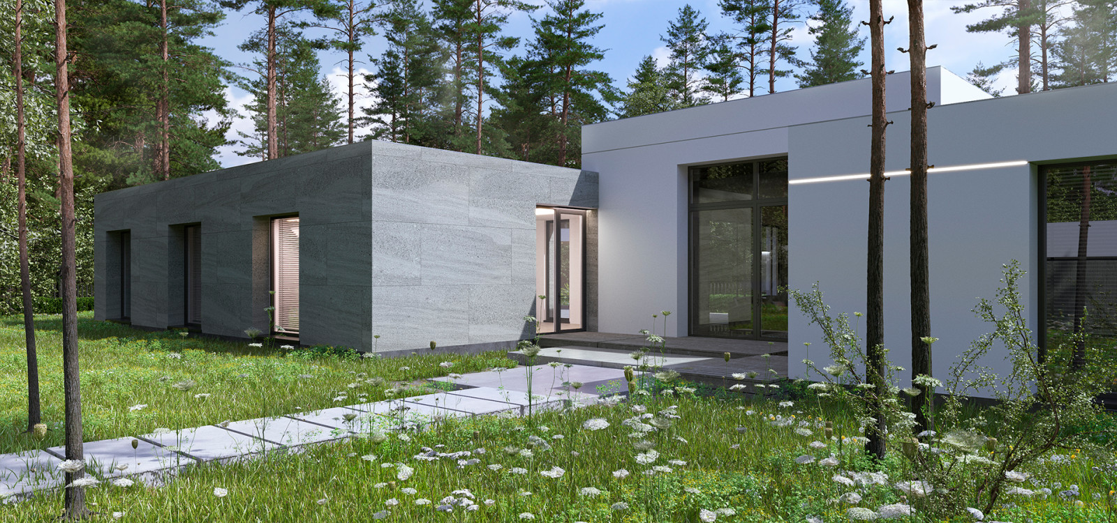 Частный дом в стиле "Хай-тек"