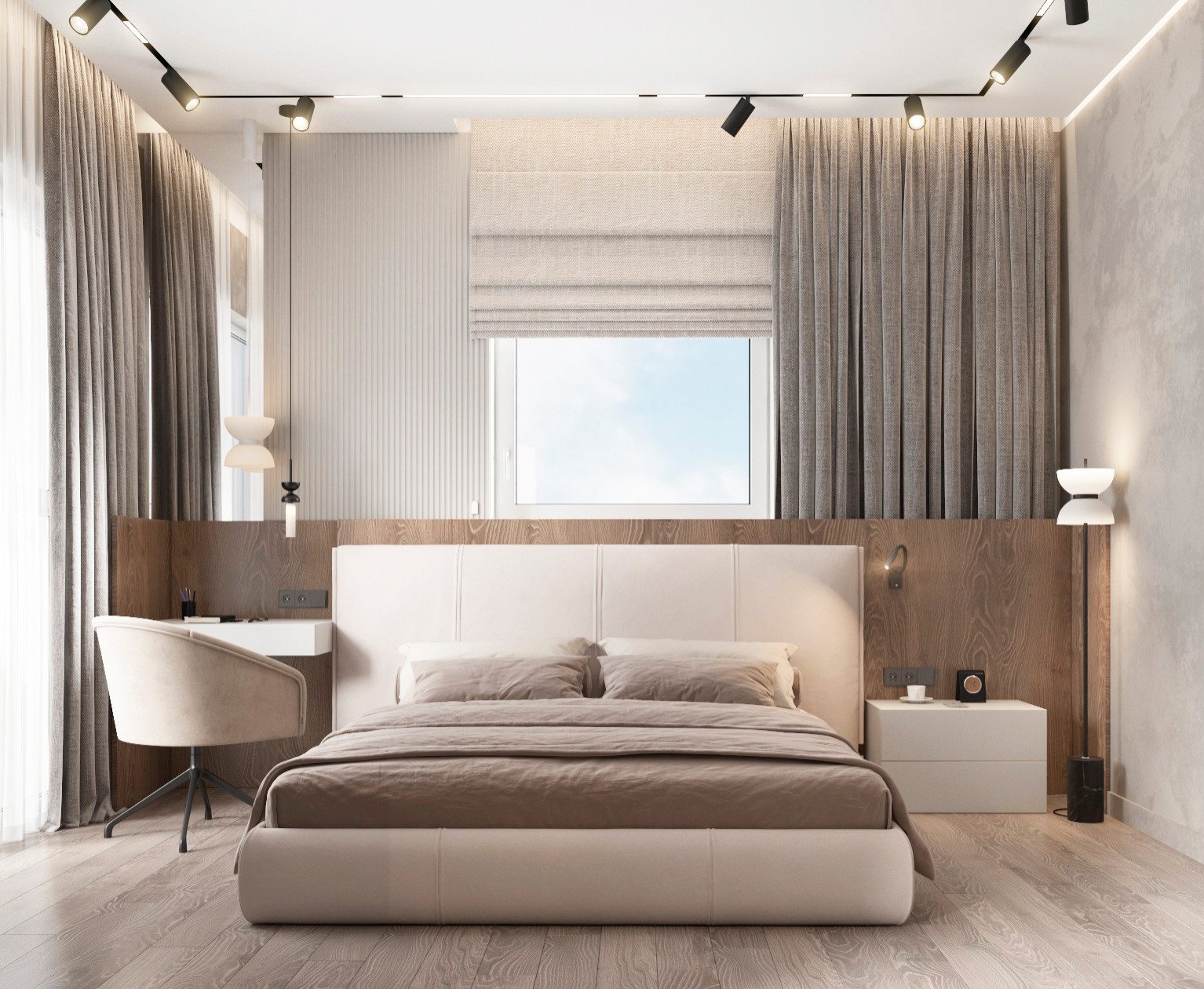 Квартира с вторым светом в современном стиле