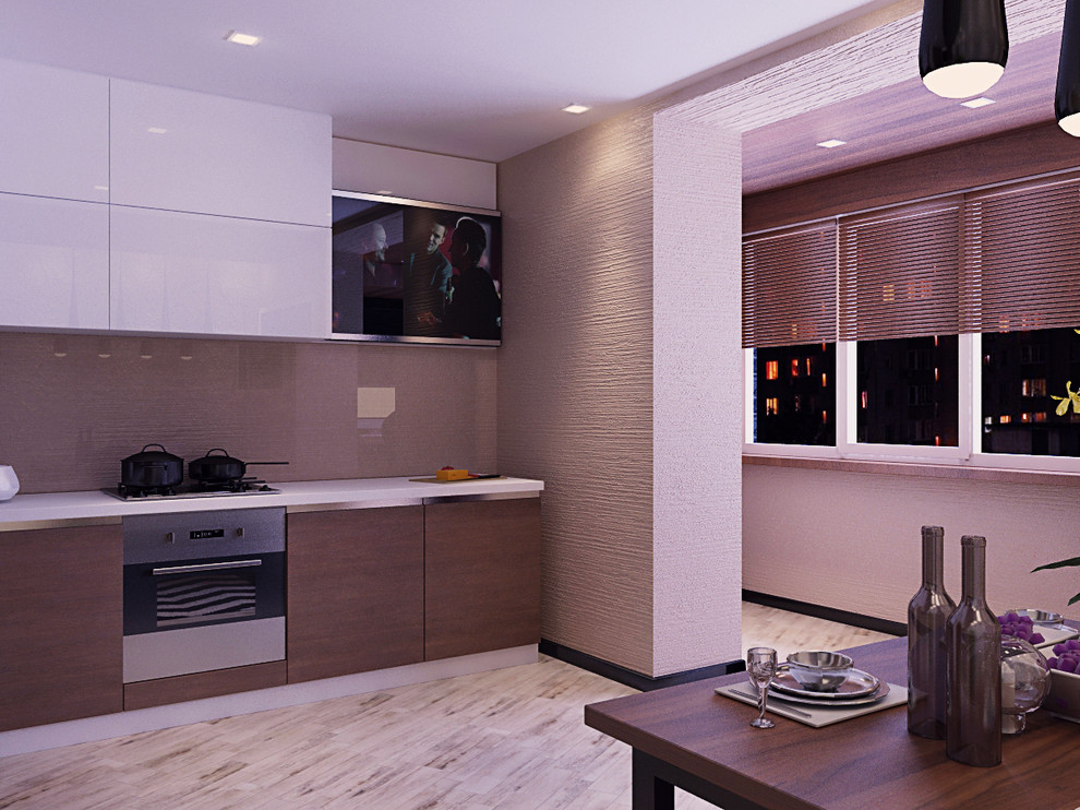 Лофт и минимализм в одной квартире