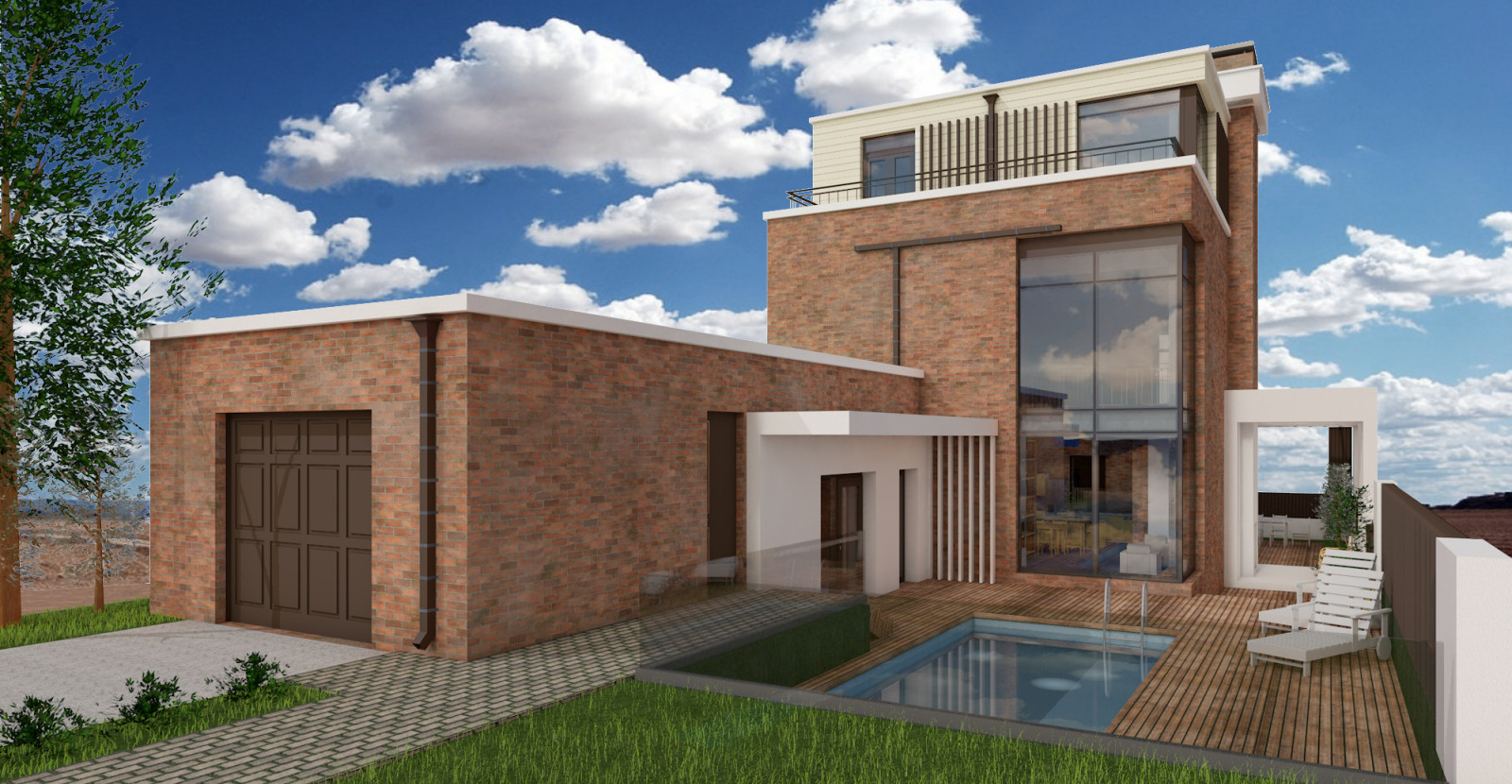 Обложка проекта: Коттедж в современном стиле в г. Новороссийске.