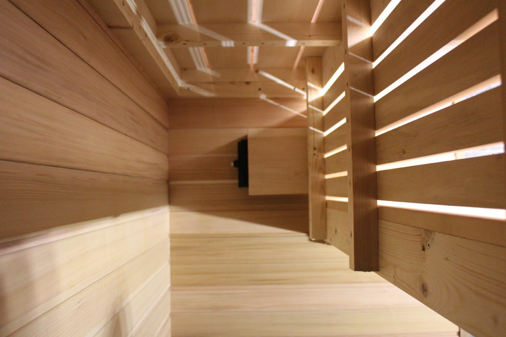 Обложка проекта: Сауна стены канадский кедр полки липа печь IKI