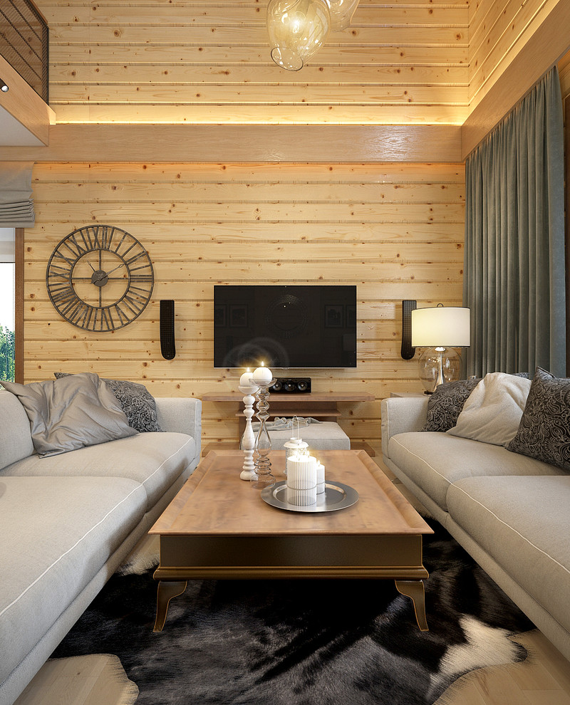 Дом из дерева на Новой Риге