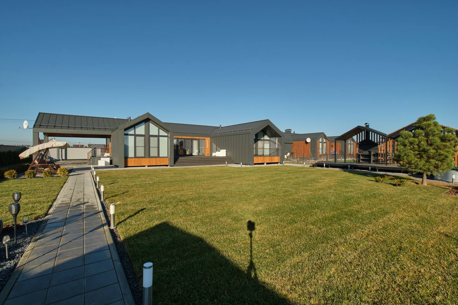 Загородный одноэтажный жилой дом