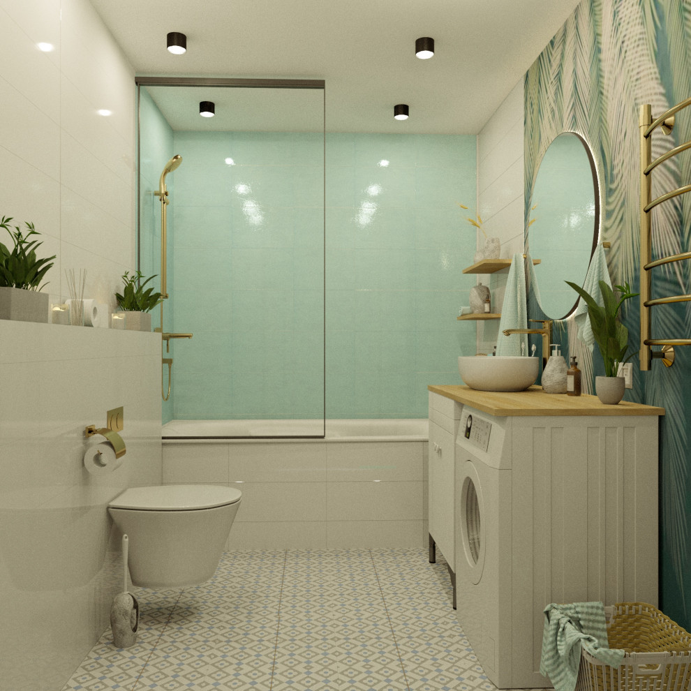 Обложка проекта: Санкт-Петербург. Визуализация ванной комнаты.