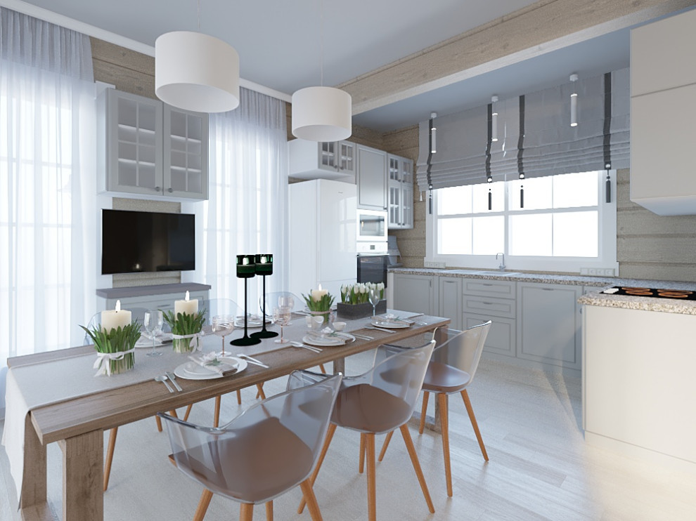 Двухэтажный деревянный дом