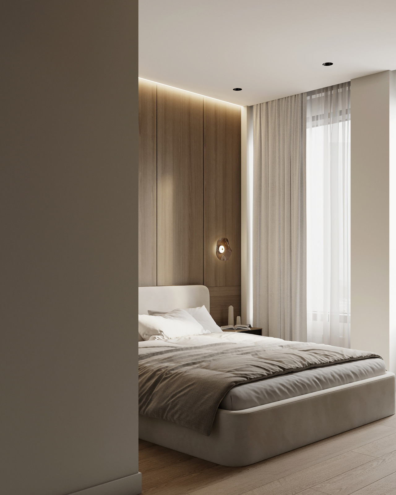 Современный интерьер для активной пары в квартире 85 м² в Москве