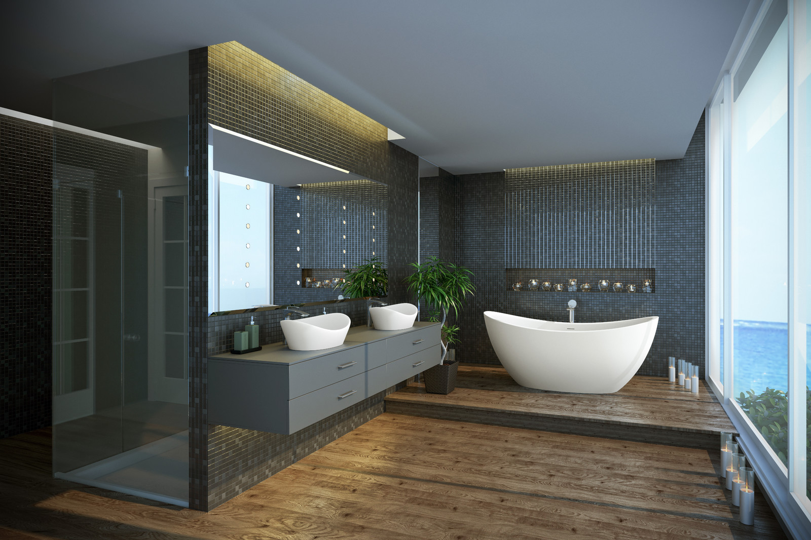 Purescape 171 Белая Каменная Ванна от Viva Lusso