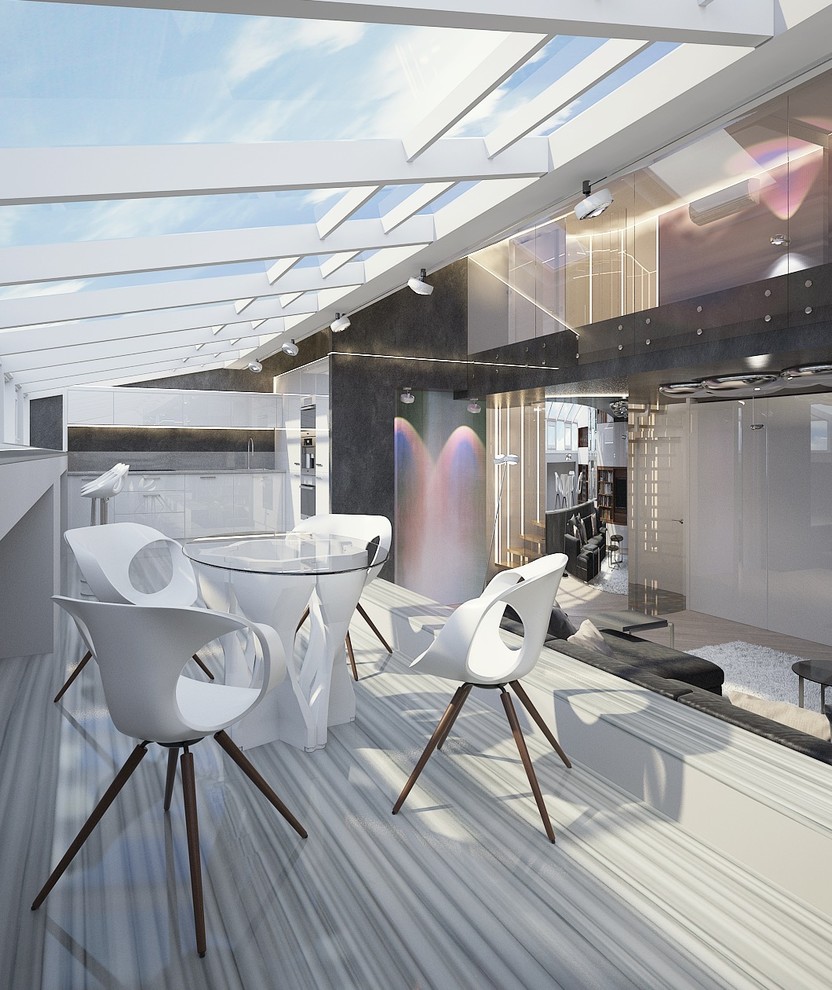 Эскиз небольшой современной квартиры