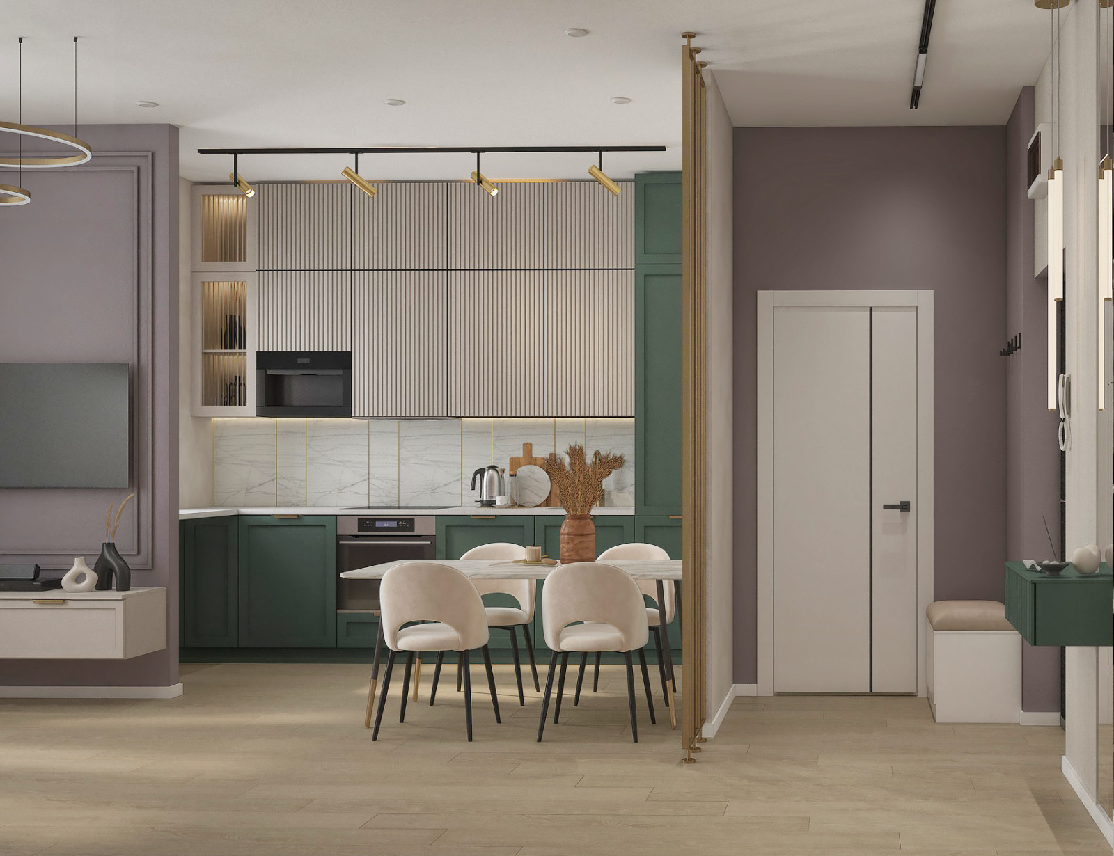 Элегантная квартира в Москве для молодой семьи