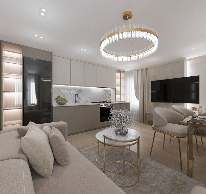 Дизайн-проект для молодой семейной пары.