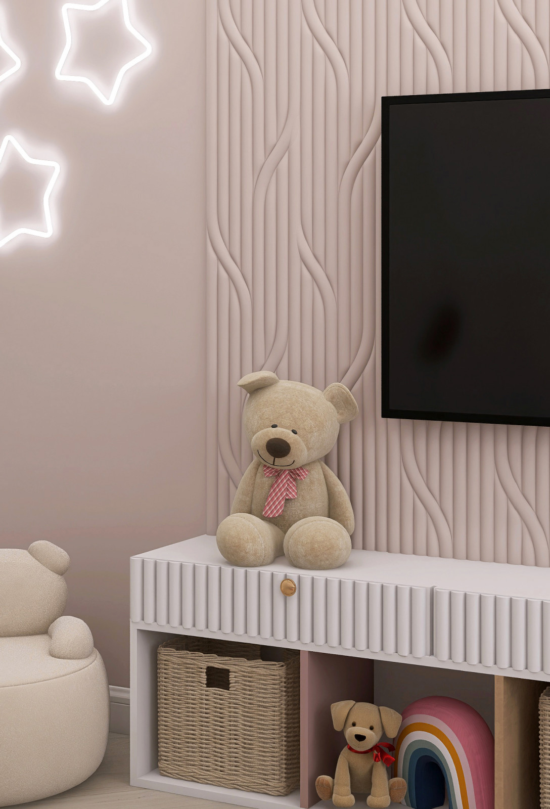 Проект детской 17м2 для девочки