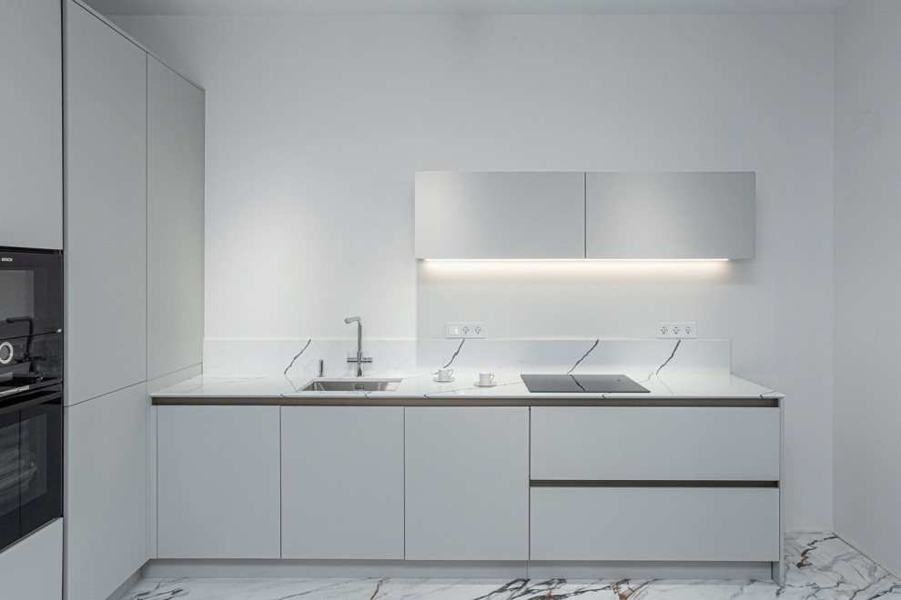 Белая кухня по последним трендам