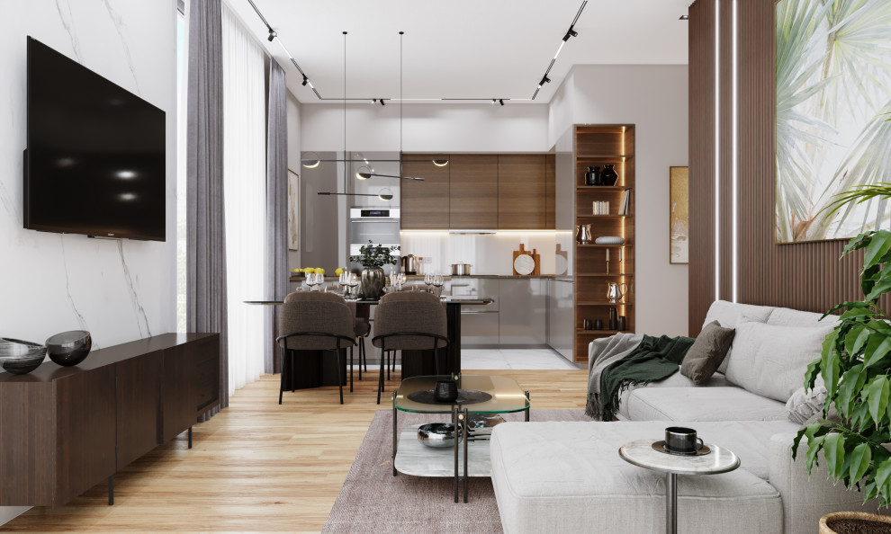 Обложка проекта: Квартира в современном стиле ЖК "LIFE-Кутузовский"