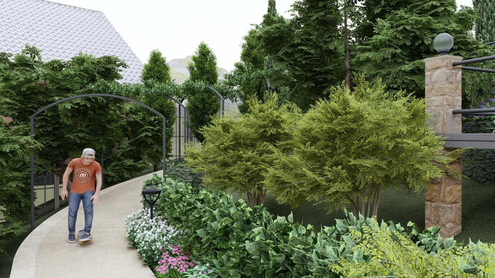 Вид на перголу