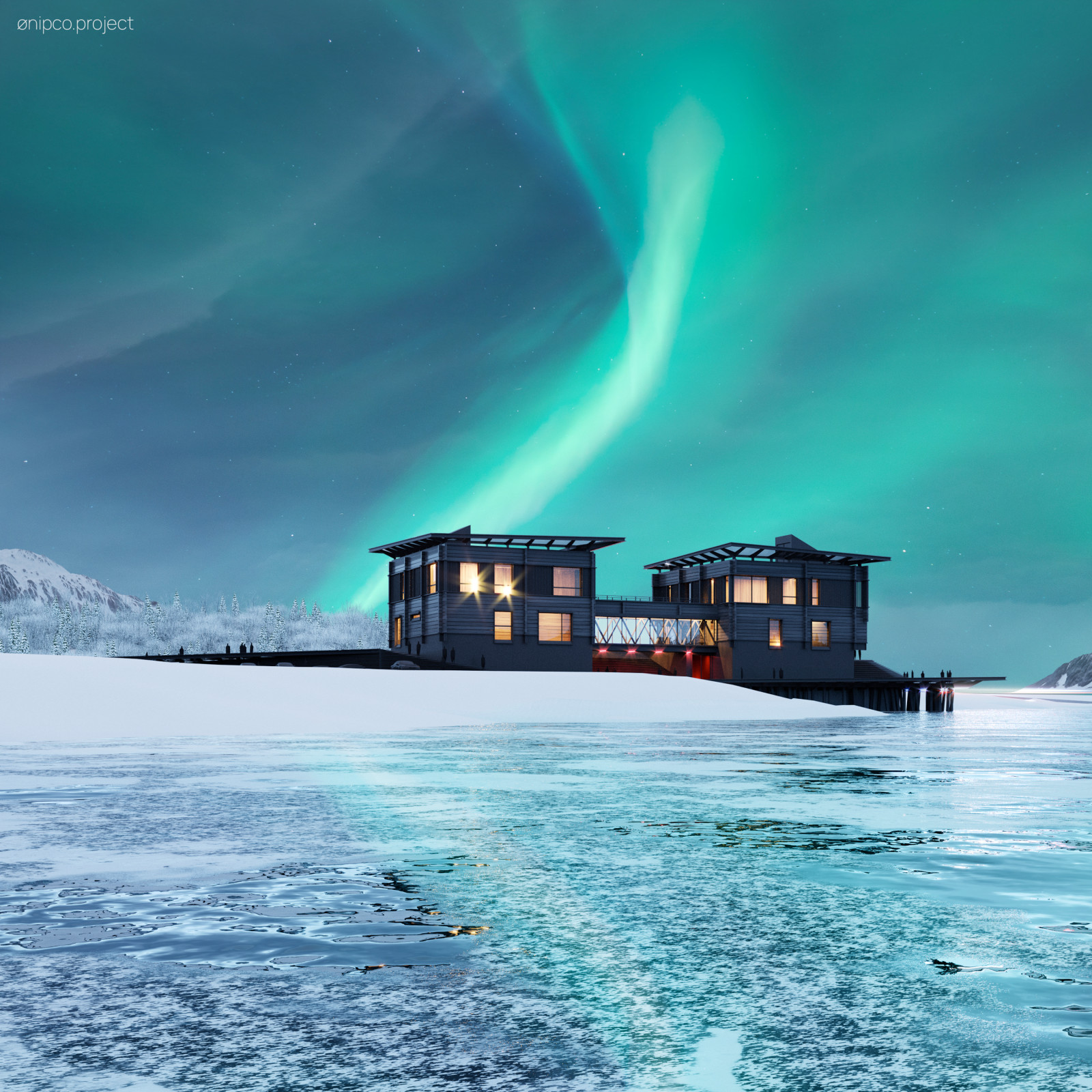 Обложка проекта: #no01s2600sqm / hybrid museum of the arctic experience within tromsø