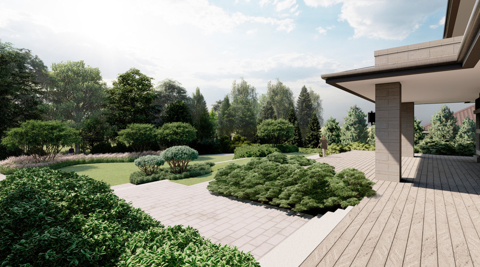 В стиле Райта. Модернизм. КП Монтевиль. 2020 г.