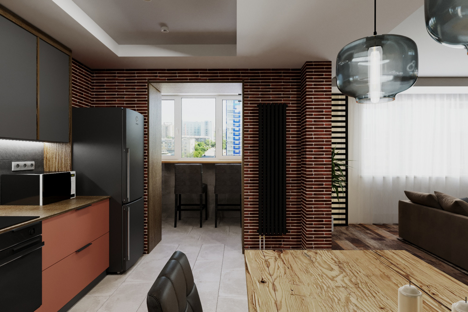 Квартира-студия 80 м2