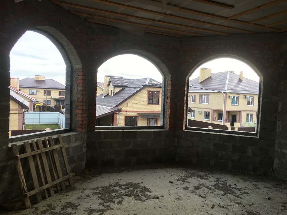 Двухэтажный дом в стиле лофт