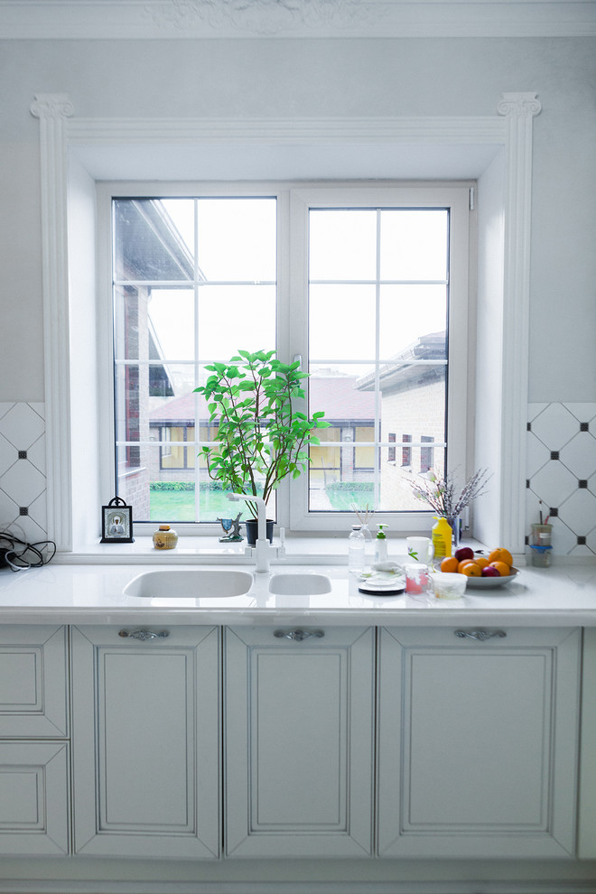 Примеры работ - белоснежная кухня