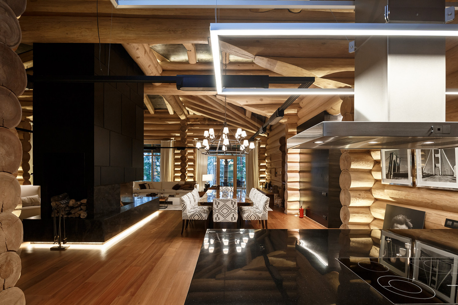 Интерьер деревянного дома