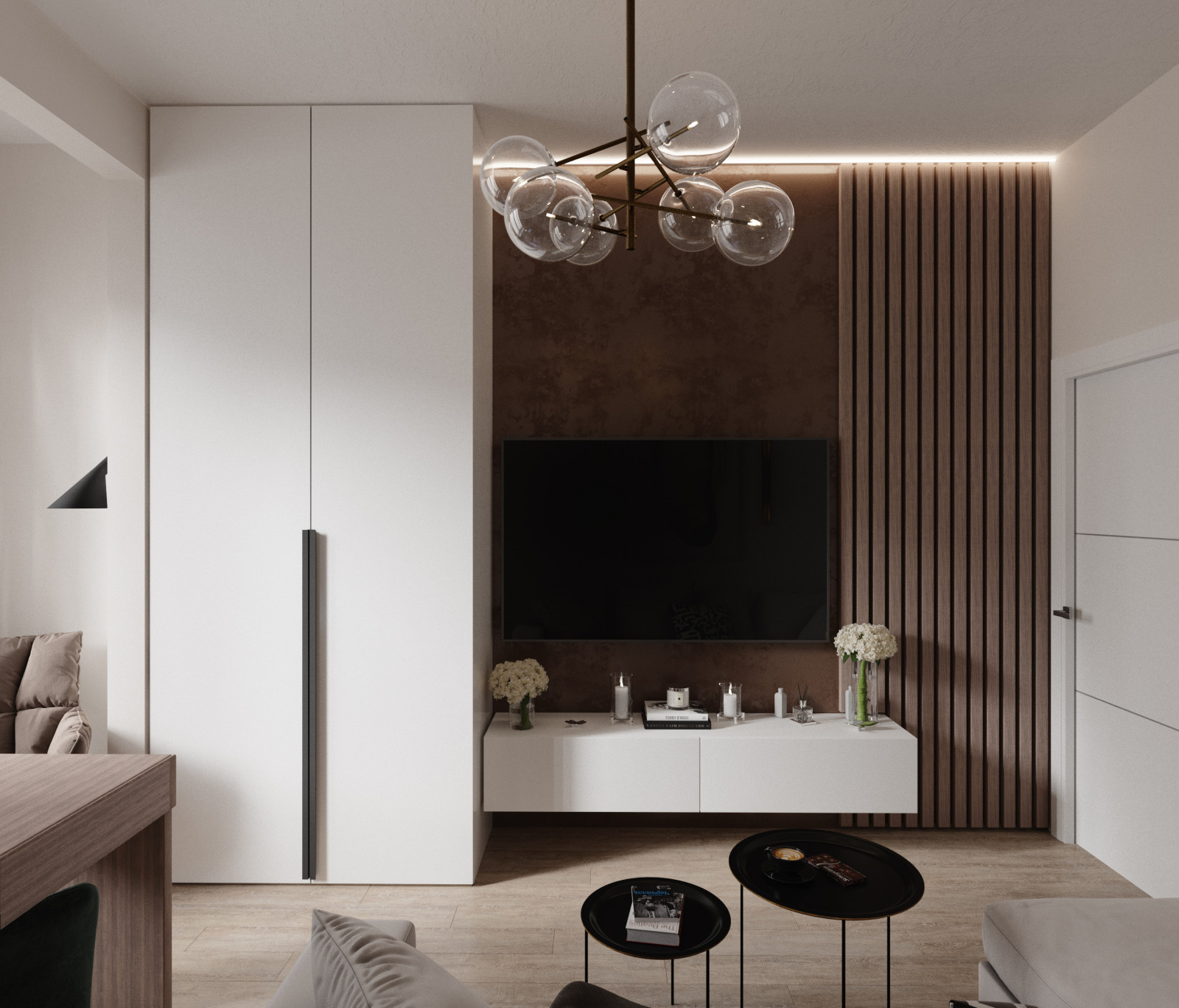 Светлая квартира для молодой девушки