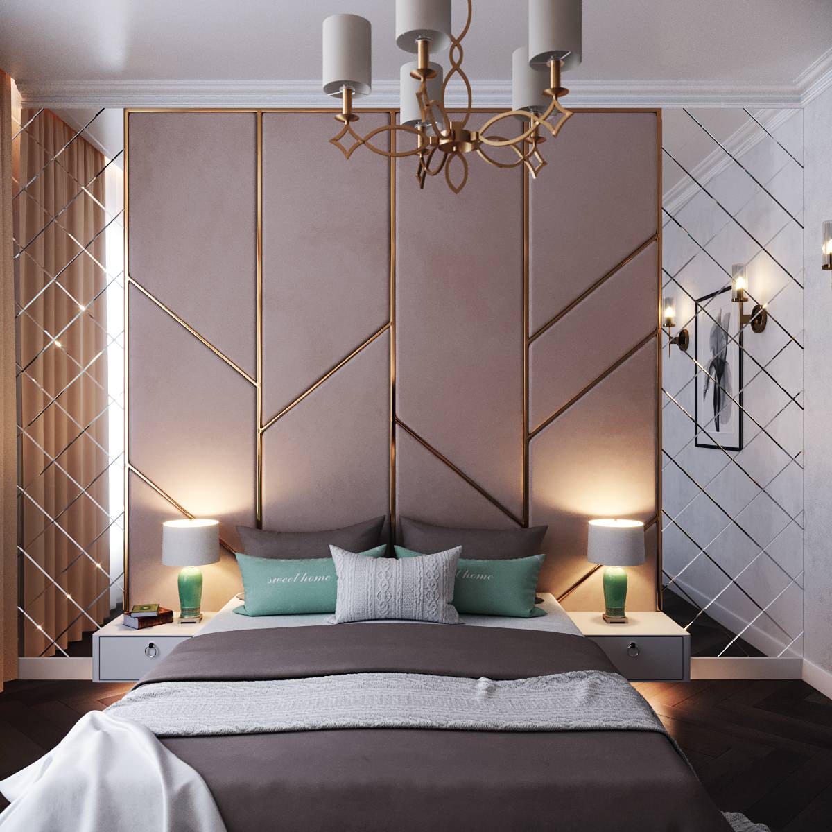 Дизайн интерьера двухкомнатной квартиры 73 м2