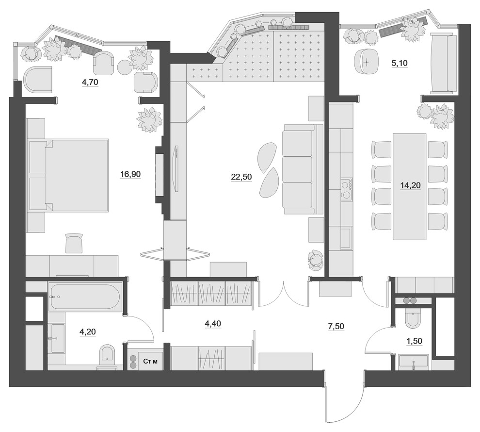 Квартира в Красногорске. ЖК Молодежный