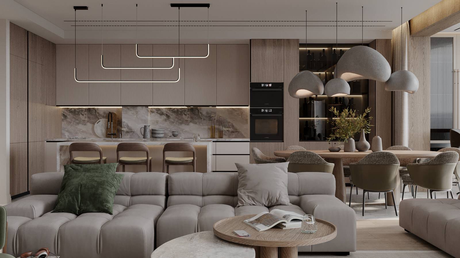 Пятикомнатная квартира площадью 230 м²