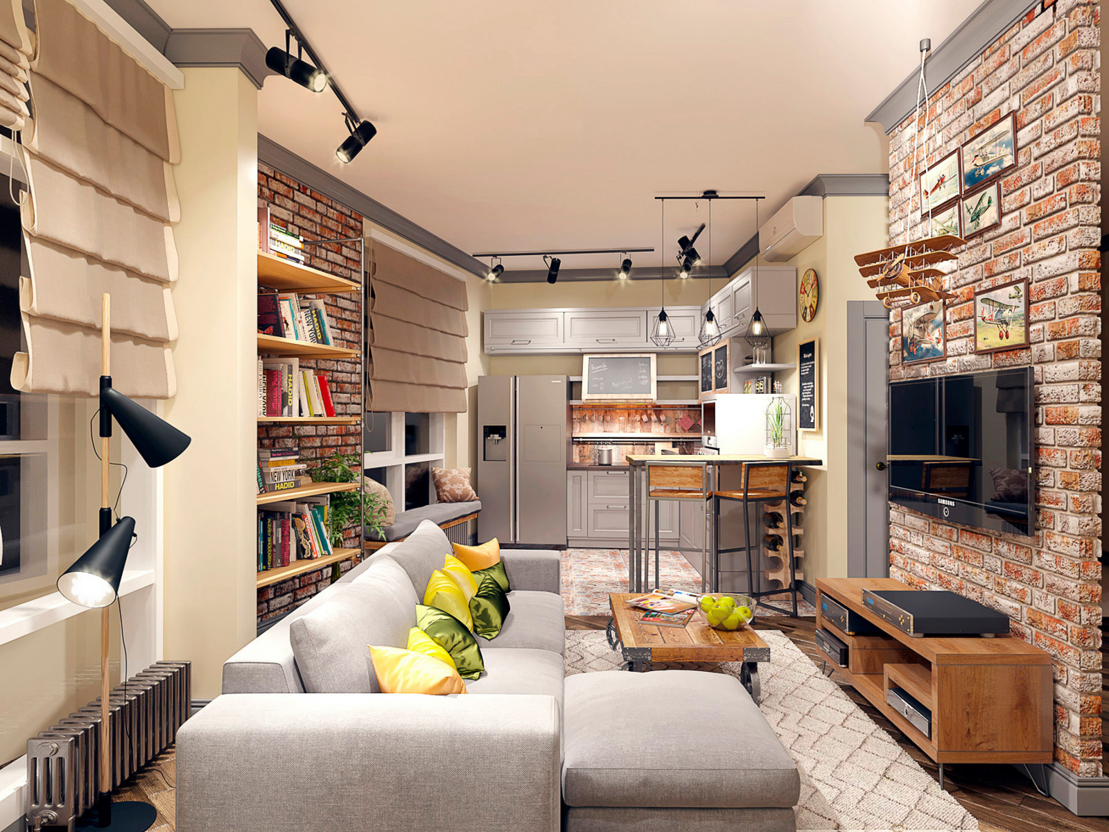 Обложка проекта: Квартира в стиле лофт в ЖК "V-houze"