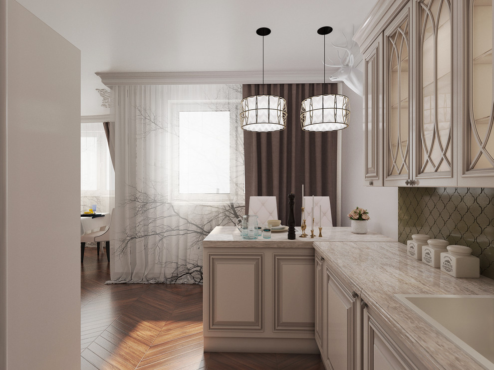 Проект 3-х комн. квартиры для семьи с двумя детьми. Стиль - легкая классика