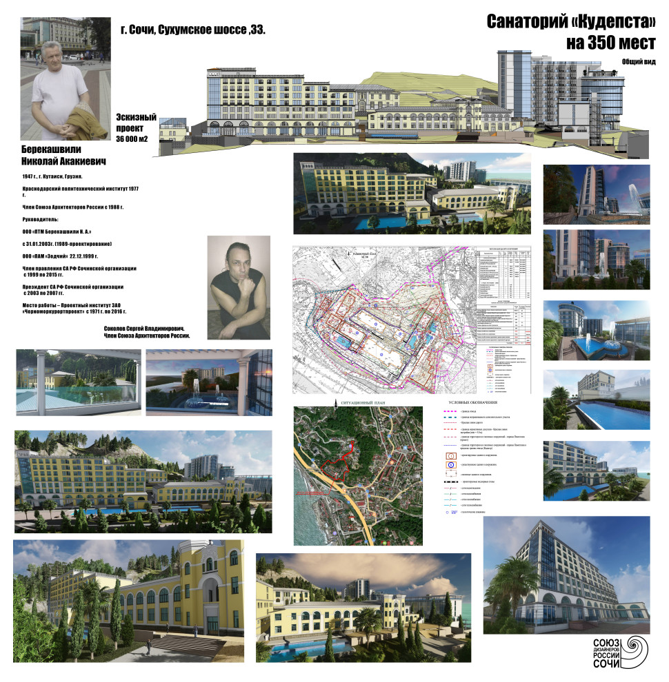 Эскизный проект развития санатория "Кудепста"