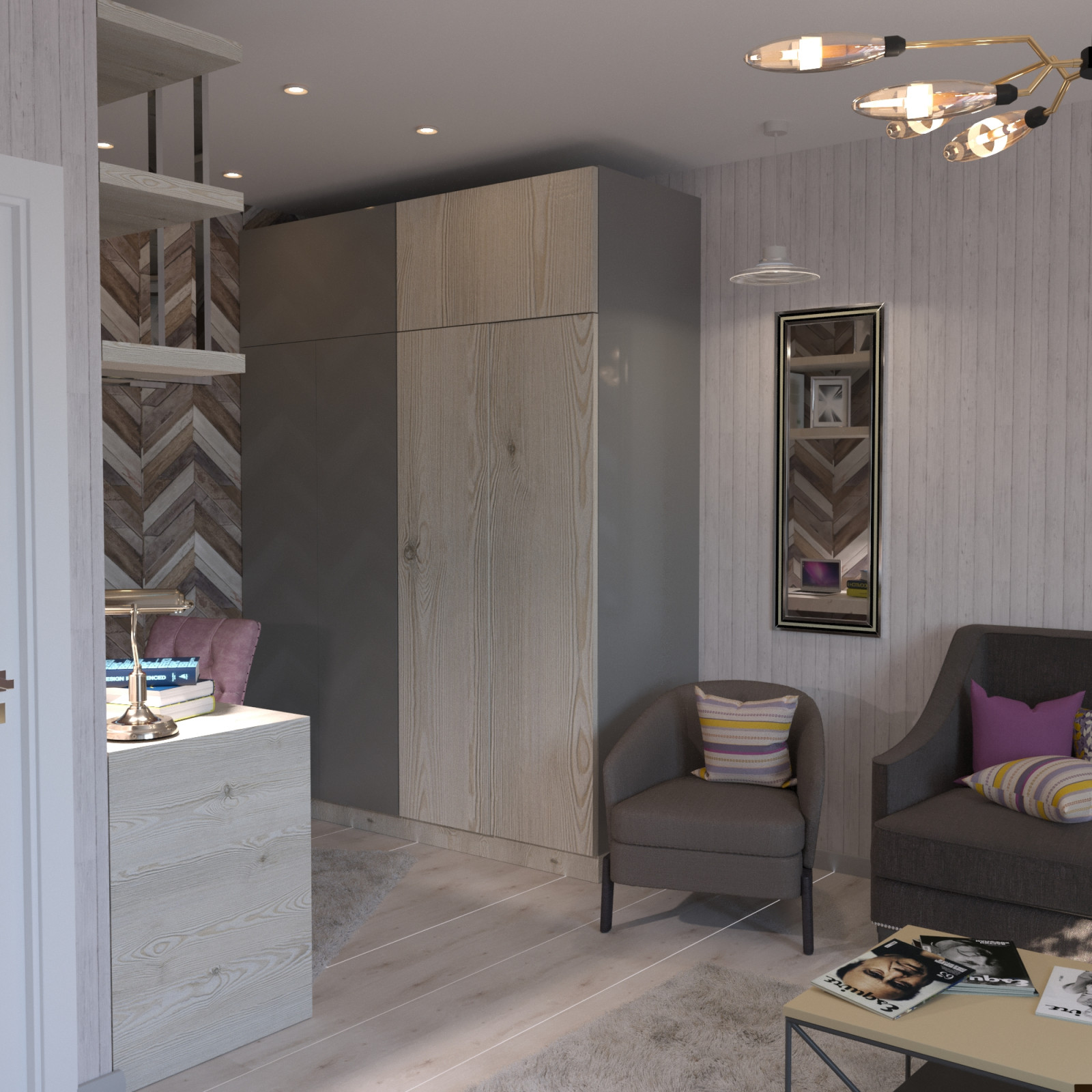 Дизайн-проект квартиры для девушки