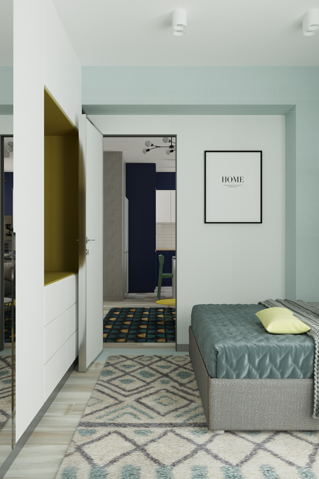 Проект 3-х комнатной квартиры в ЖК "Красный Бор"