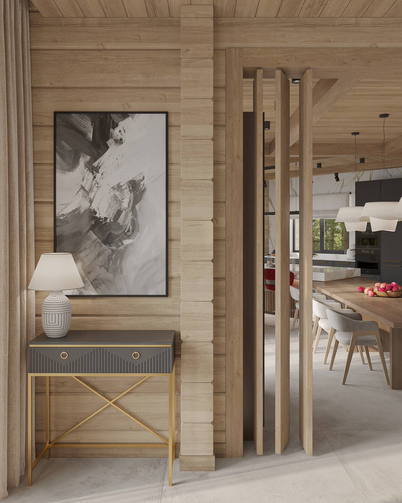 Загородный дом из клееного бруса