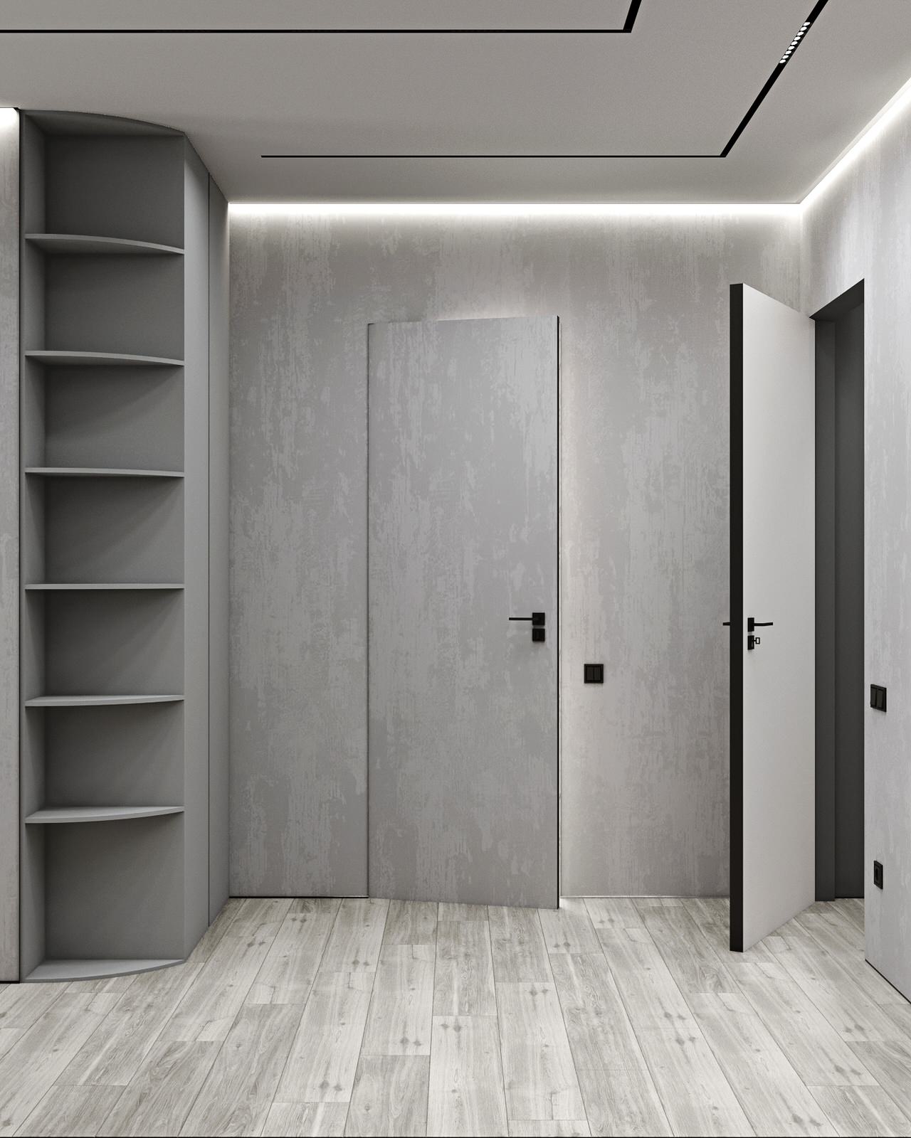 Дизайн Стильной Двухкомнатной Квартиры 74 м2 в жк Время в Москве