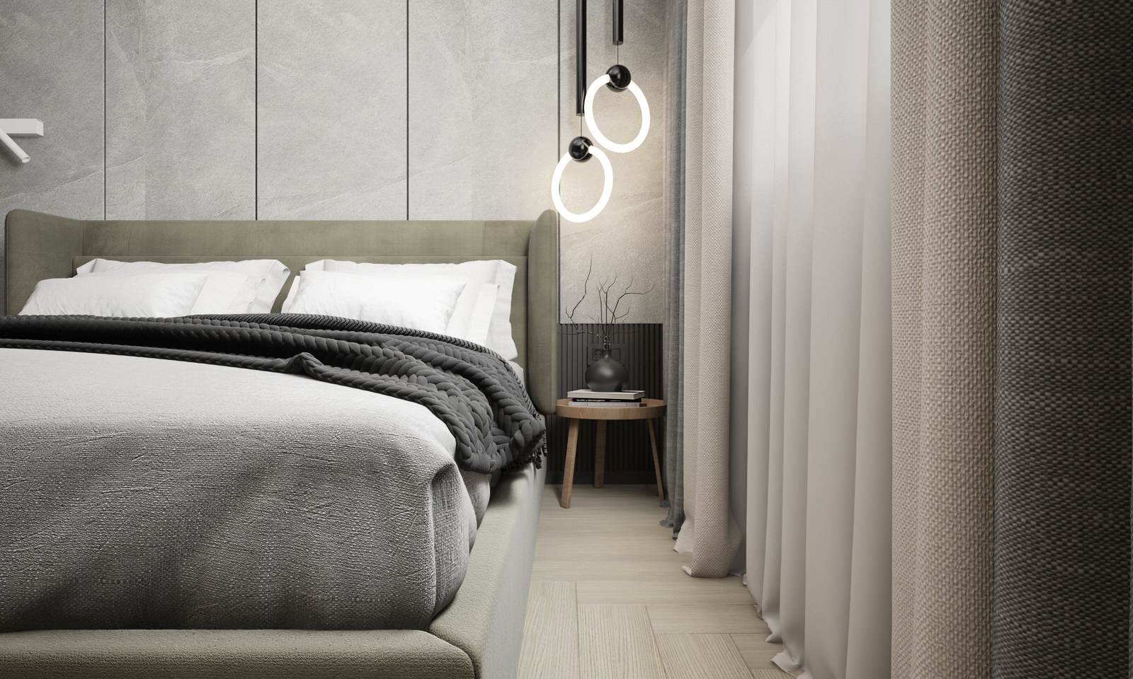 Дизайн интерьера однокомнатной квартиры ЖК Онега