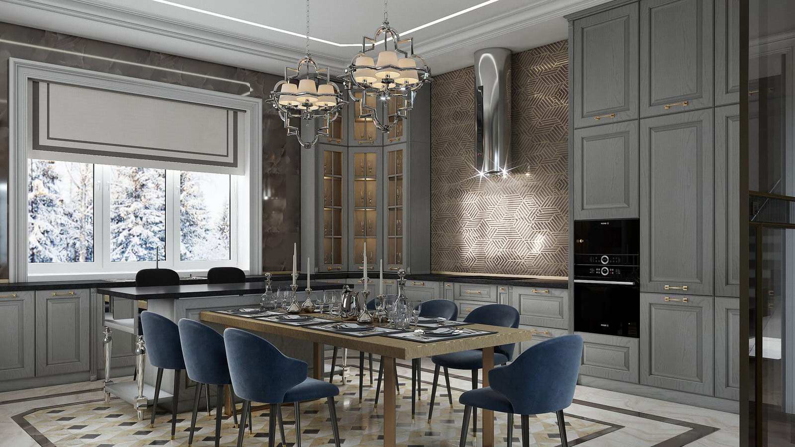 Гостиная и кухня / Пятигорск