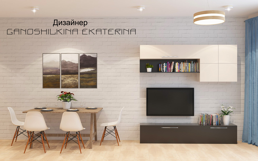 Кухня-гостиная в однокомнатной квартире
