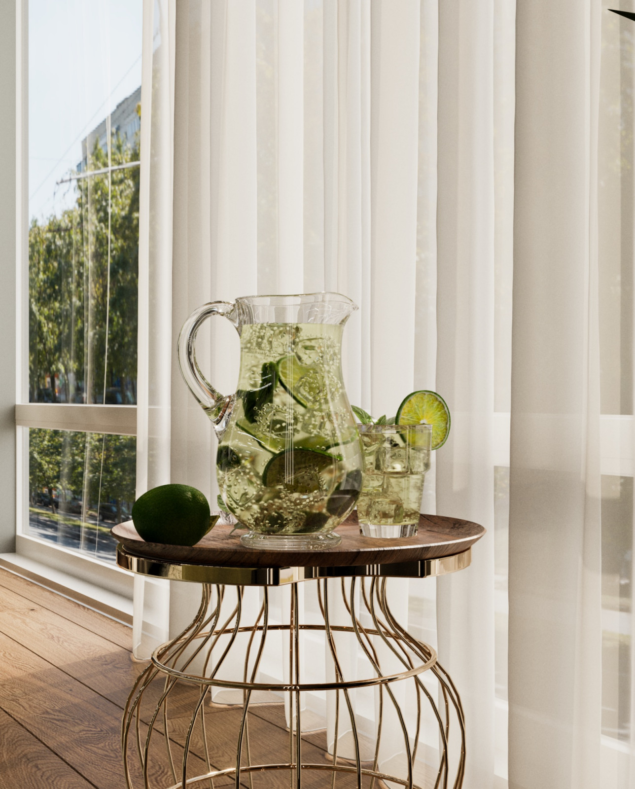 Обложка проекта: Визуализация спальни