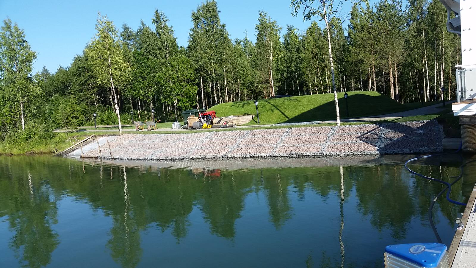 Благоустройство территории в населенном пункте Рахья