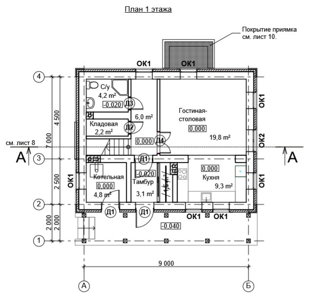 Обложка проекта: Дачный домик для пожилой пары