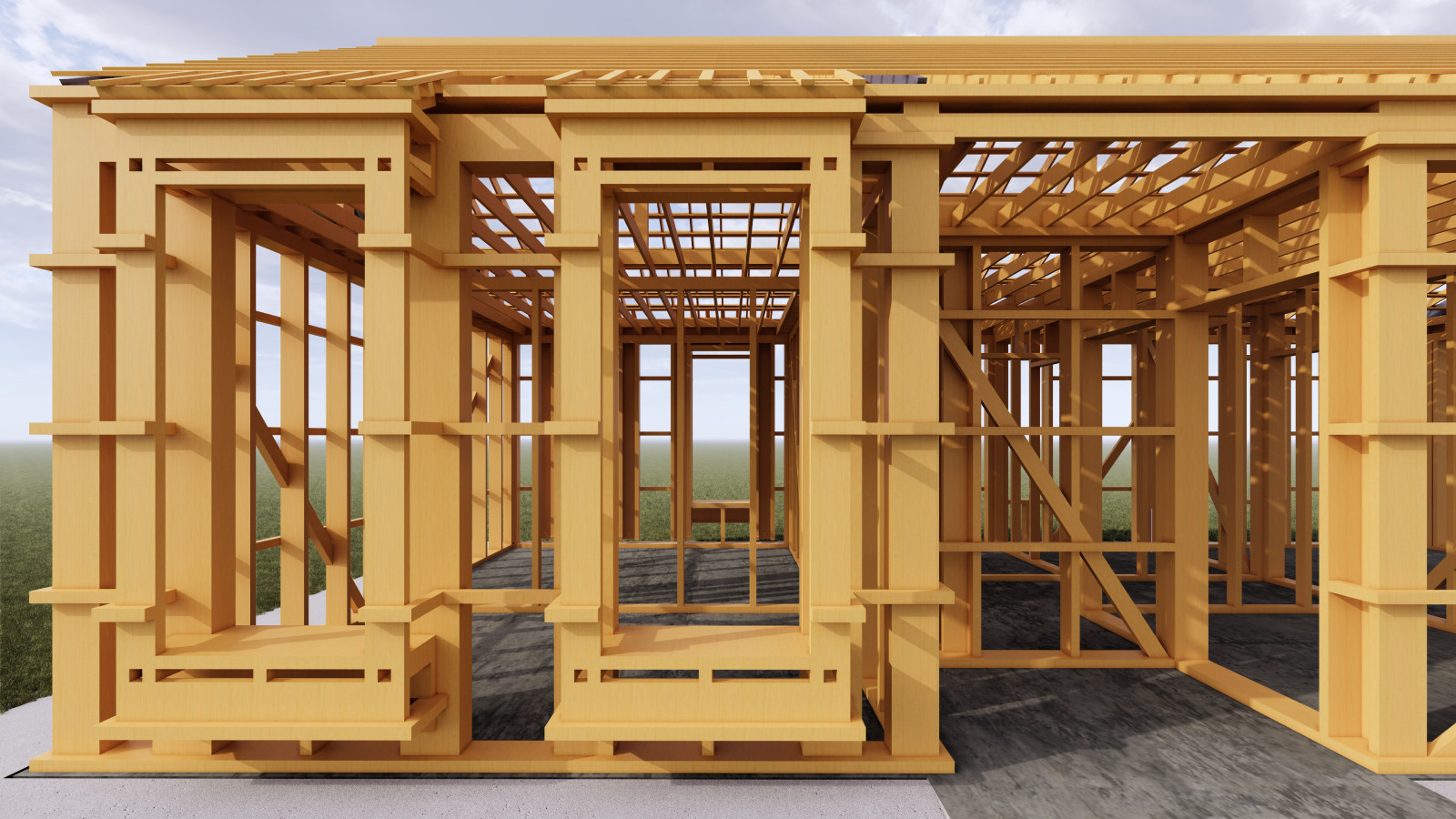 Проект каркасного жилого дома для заказчика из Норвегии