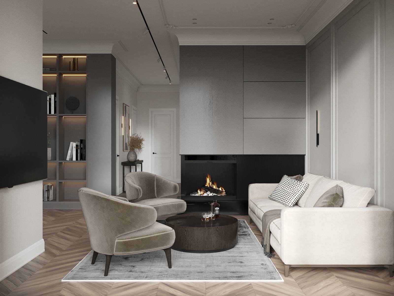 Дизайн-проект пентхауса 180м2 в г. Владивостоке