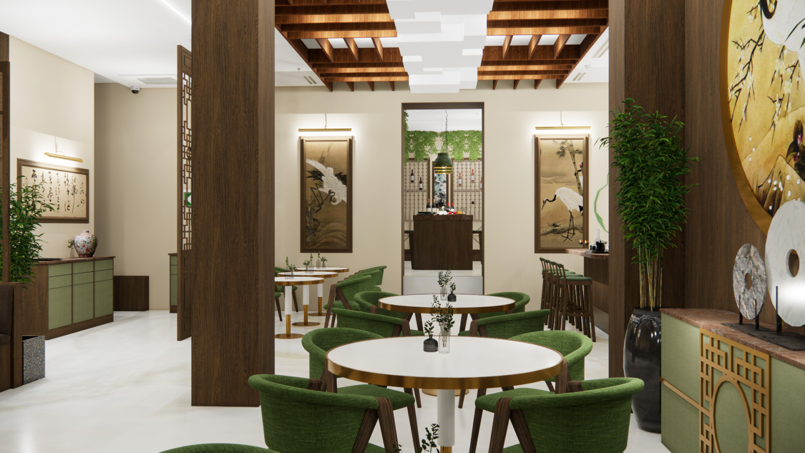 Визуализация проекта китайского ресторана