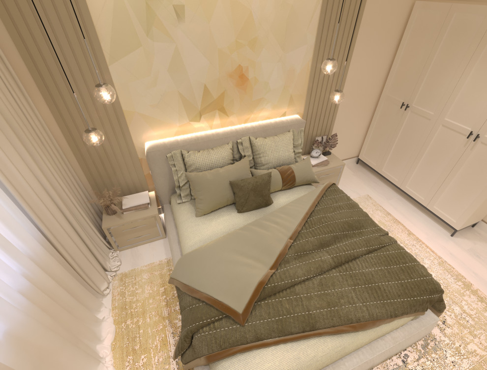 Дизайн-проект  интерьера трехкомнатной квартиры в стиле Контемпорари...