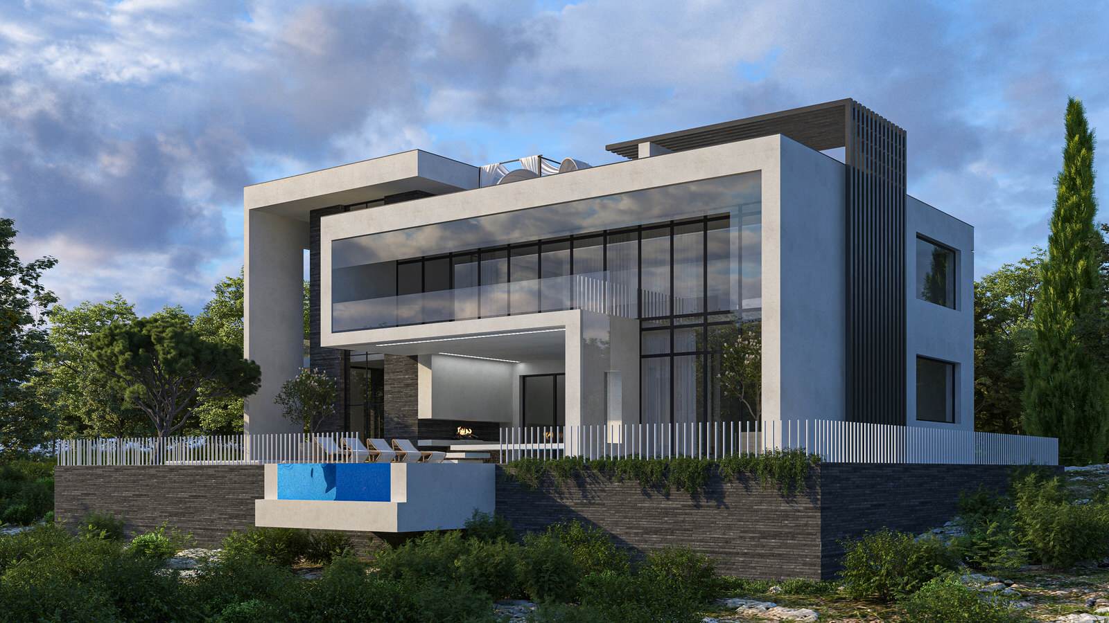 Обложка проекта: ДОМ НА СКЛОНЕ