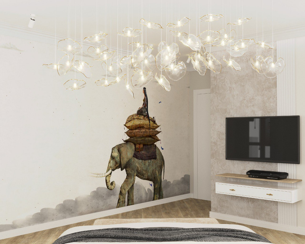 Спальня в квартире художника