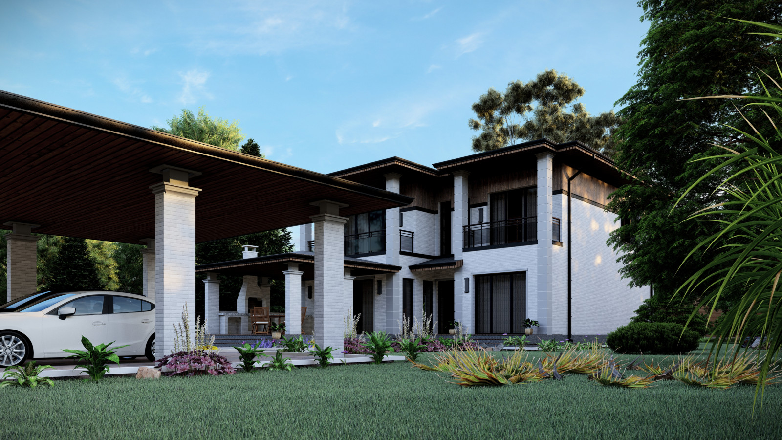 Обзор двухэтажного дома площадью 245 м2