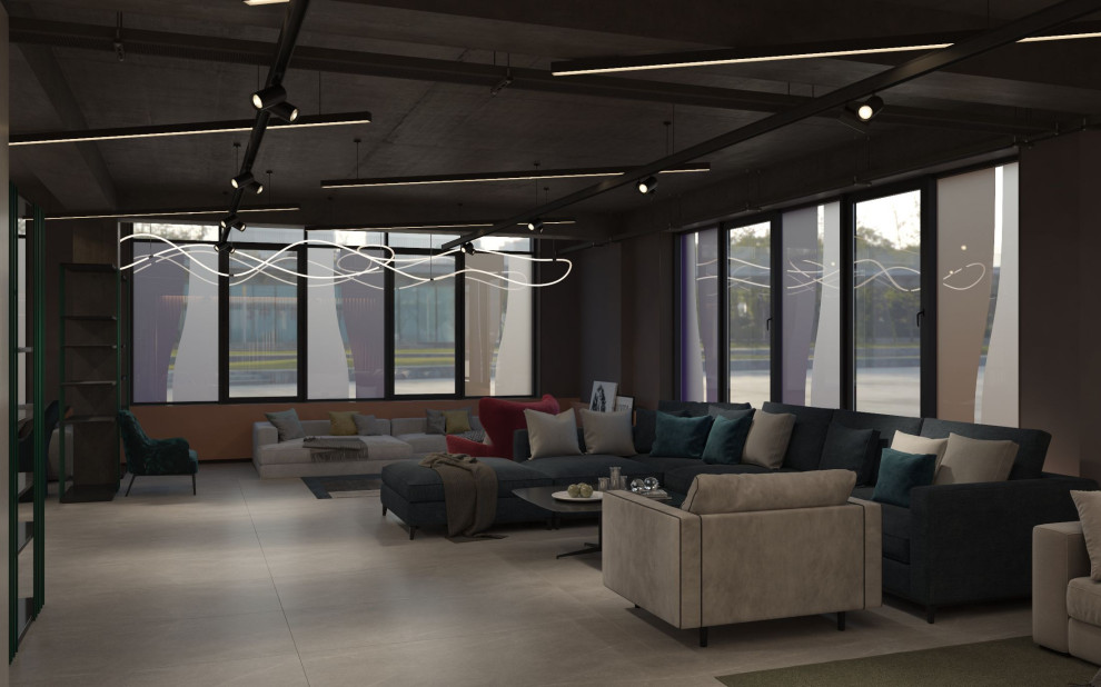 Интерьер мебельного магазина.