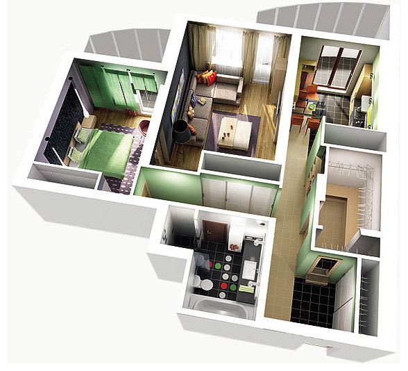 Apartment 81м2. Moscow